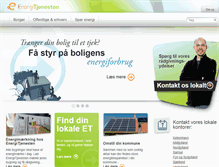 Tablet Screenshot of energitjenesten.dk